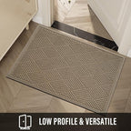 HIYARD Sturdy Front Door Mat, Absorbent Muddy Dirt Resist Welcome Door Mats - Image 6