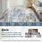 XLUEZ 2x8 Runner Rug for Hallway, Washable Modern Abstract Runner Rugs Neutral - Image 8