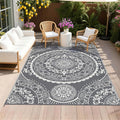 Pauwer Waterproof Outdoor Rug 6x9, Reversible Plastic Straw Patio Camping Rug by Pauwer