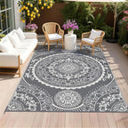 Pauwer Waterproof Outdoor Rug 6x9, Reversible Plastic Straw Patio Camping Rug by Pauwer