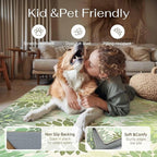 5x8 Indoor Outdoor Area Rug Washable Patio Rug Green Non Slip Non Shedding - Image 6