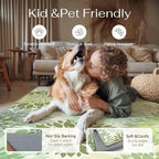 6x9 Indoor Outdoor Area Rug Washable Patio Rug Green Non Slip Non Shedding - Image 6