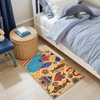 jinchan 2x3 Coastal Area Rug Kids Washable Fun Rug Colorful Ocean Fish Small - Image 3