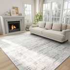 5x7 Area Rugs Washable Rug: Anti-Skid Abstract Modern Living Room Rug Soft Thin by Crority
