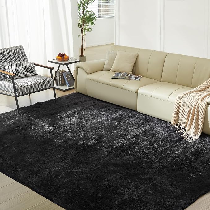Ultra Soft Rug for Living Room, 6X9 Fluffy Shag Area Rug for Bedroom, Modern by Fairblink