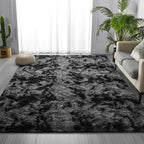 Deerhoo Large Shag Area Rugs 5 x 8, Tie-Dyed Plush Fuzzy Rugs - Image 2