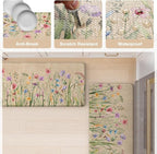 KIMODE Kitchen Mats for Floor Anti Fatigue, Boho Flower Kitchen Rug, Cushioned - Image 6