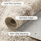 DCX Beige and Taupe 8x10 Rug, Kid & Pet Friendly - Image 8