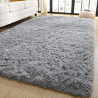 YJ.GWL Area Rugs for Bedroom, 2x3 Door Mat Washable Small Grey Bedside Rug - Image 5