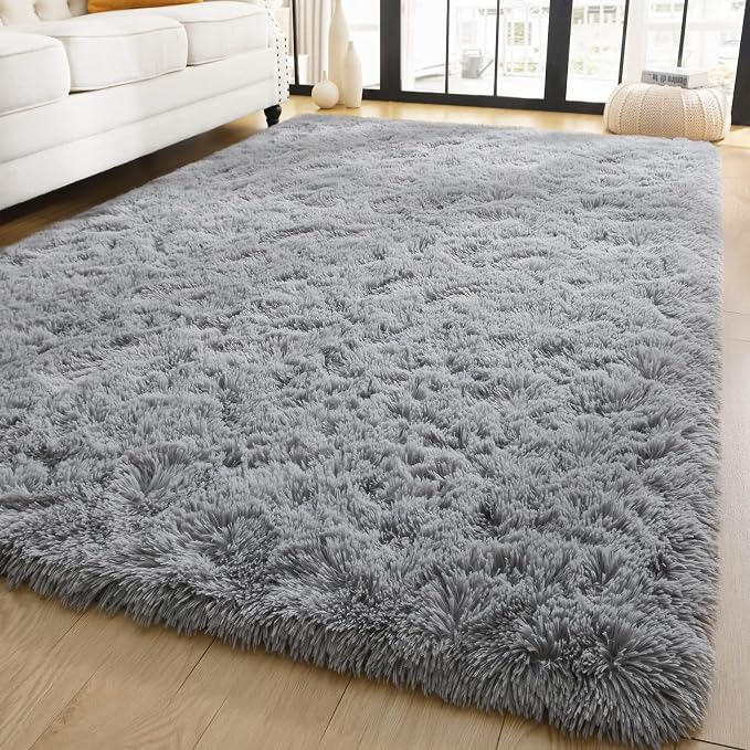 YJ.GWL Area Rugs for Bedroom, 2x3 Door Mat Washable Small Grey Bedside Rug - Image 5
