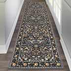 HEBE Washable Hallway Runner Rug 2'x 8' Non Slip Kitchen Rugs Runner, Low Pile by HEBE
