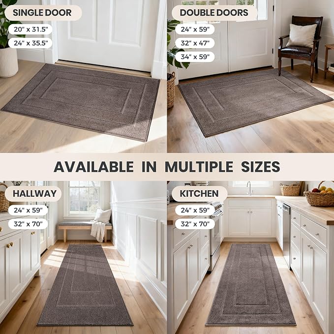 PURRUGS Dirt Trapping Door Mat 20" x 31.5", Non-Slip/Skid Machine Washable - Image 9