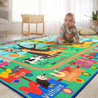 Kids Rug for Playroom, 4x6 ABC Educational Carpet for Classroom, Fun Alphabet - Image 8