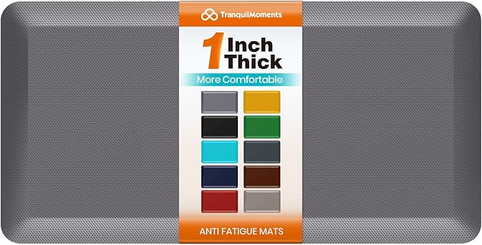 Kitchen Mats for Floor, 1 Inch Extra-Thick Kitchen Rugs, Non-Slip & Waterproof by Unknown