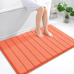 OLANLY Memory Foam Bath Mat 44x32, Super Soft Absorbent Bathroom Rugs, Quick Dry by OLANLY