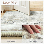 4ft Round Rug Washable Non-Slip, Small Circle Rug - Image 5