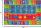 KC Cubs Bilingual Educational Kids Rug – English & Spanish ABC Alphabet - Image 2