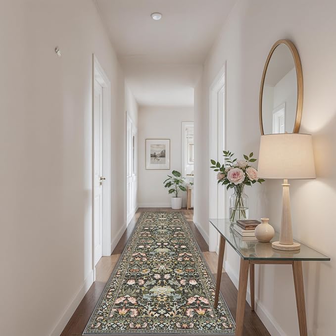 Wide Hallway Washable Runner Rug: 3x10 Water-Resistant Entryway Area Rug - Image 8