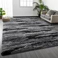Deerhoo Large Shag Area Rugs 6 x 9, Tie-Dyed Plush Fuzzy Rugs by Deerhoo
