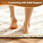 Veken Non Slip Cushioned Rug Pad Gripper 8 x 10 Ft, Felt and Silicone Backing - Image 6