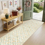 Runner Rug for Entryway: 2.6x10 Kitchen Rugs Non Slip Washable Ultra-Thin Soft - Image 2