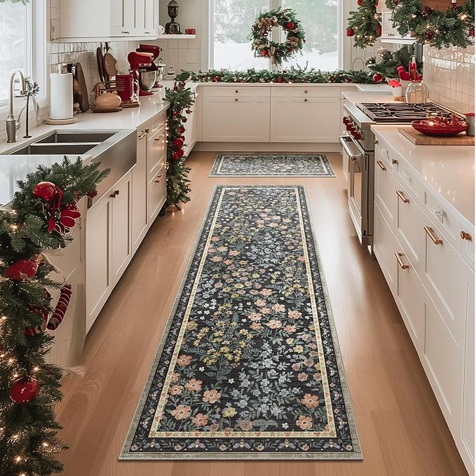 Machine Washable Rug Runners for Hallways: 2'6"x8' Kitchen Rugs Stain Resistant - Image 9