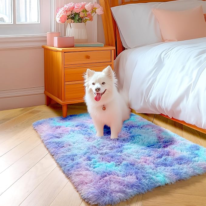 Amdrebio Purple Rainbow 2x3 Small Area Rugs - Image 8