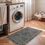 jinchan Zenith Floral 2x3 Rug for Entryway Washable Kitchen Rug Non-Slip - Image 4