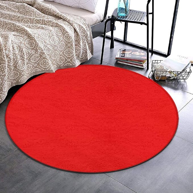 Home Decor Non Slip Kitchen Office Circle Rug, Machine Washable Modern Round - Image 2