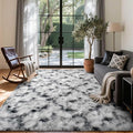4x6 Ft Shag Area Rug for Bedroom Living Room, Tie-Dyed Ultra Soft Fluffy Furry by Cuzwlovita