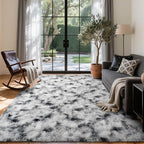 4x6 Ft Shag Area Rug for Bedroom Living Room, Tie-Dyed Ultra Soft Fluffy Furry by Cuzwlovita