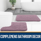 OLANLY Bathroom Rugs 30x20, Extra Soft Absorbent Chenille Bath Rugs, Rubber - Image 7