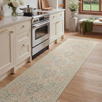 GENIMO Floral Washable Runner Rug 2’6” x 8’, Non-Slip Long Hallway Carpet - Image 5