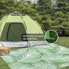 Pauwer Waterproof Outdoor Rug 9x12, Reversible Plastic Straw Patio Camping Rug - Image 5
