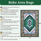 SERISSA Washable Rugs 8x10 Area Rugs, Large Non-Slip Boho Living Room Rug - Image 2