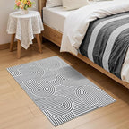 Washable Rug 2x3 Area Rugs for Entryway, Abstract Rug for Bedroom, Soft Rainbow - Image 2