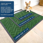 OLANLY Front Door Mat Indoor Outdoor Entrance, Waterproof All-Season, - Image 2