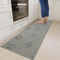 YDKGL Non-Slip Kitchen Mats for Floor, Soft Woven Linen Embroidery Kitchen by YDKGL