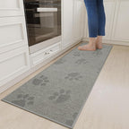 YDKGL Non-Slip Kitchen Mats for Floor, Soft Woven Linen Embroidery Kitchen by YDKGL
