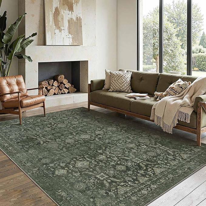 Rugxara 6x9 Area Rugs for Living Room Bedroom, Large Washable Rug, Non Slip & - Image 9