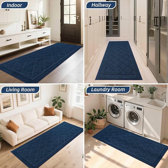 BEQHAUSE Dirt Trapper Door Mat 32" x 72", Doormat Non-Slip Entryway Rugs - Image 8