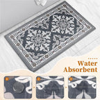 3-Piece Kitchen Rugs, Non-Slip & Washable Floor Mats, Water-Absorbent Area Pad - Image 4