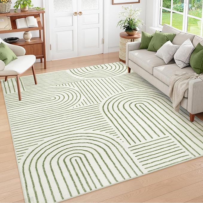 Lahome Abstract 6x9 Area Rugs, Soft Boho Rug by Lahome