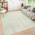 Lahome Abstract Washable Area Rug 5x7, Soft Bedroom Rug Ultra-Thin Non Slip by Lahome