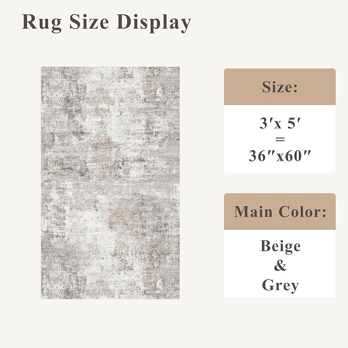 Washable 3x5 Entryway Rug - Image 2