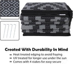 SAND MINE Waterproof Outdoor Rug 8x10 ft, Plastic Reversible Rug, Modern Area - Image 4