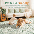LIANLAM Checkered Rug 9x12 Area Rugs - Image 4
