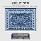 Lofus 9x12 Area Rugs for Living Room, Machine Washable Non-Slip Area Rug - Image 2