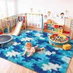 AROGAN Soft Fuzzy Kids Rugs for Girls Room Playroom 4x6 Feet, Fluffy Cute - Image 9