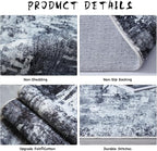 Rugcomf 9x12 Washable Boho Rug - Image 5